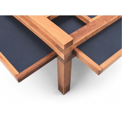 Wood Mid-Century Modern Hexa Modular Table attributed to Bernard Vuarnesson for Bellato, 1980s For Sale - Image 7 of 9
