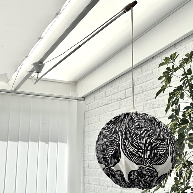 Mid-Century Scandinavian Industrial Pendant from Marimekko, Sweden, 1950s For Sale - Image 4 of 11