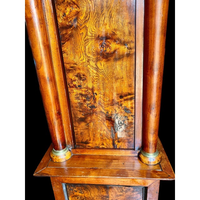 Late 18th Century Belgian, Liege Burled Walnut Tall Case Clock For Sale - Image 4 of 13