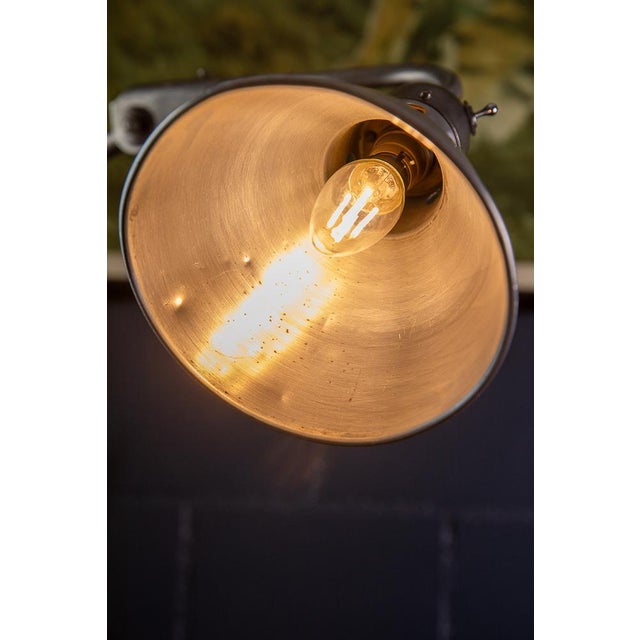 Silver Vintage French Machine Lamp, 1940s For Sale - Image 8 of 10