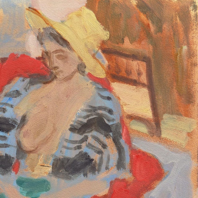 'Seated Nude' by Victor Di Gesu, Louvre, Académie Chaumière, Los Angeles County Museum of Art For Sale In Monterey, CA - Image 6 of 10