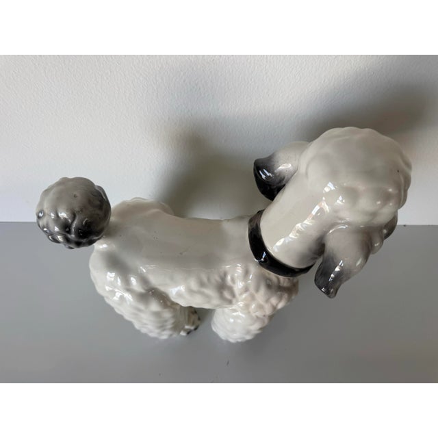 Vintage Italian Ceramic Poodle Dog Figurine For Sale In Miami - Image 6 of 12