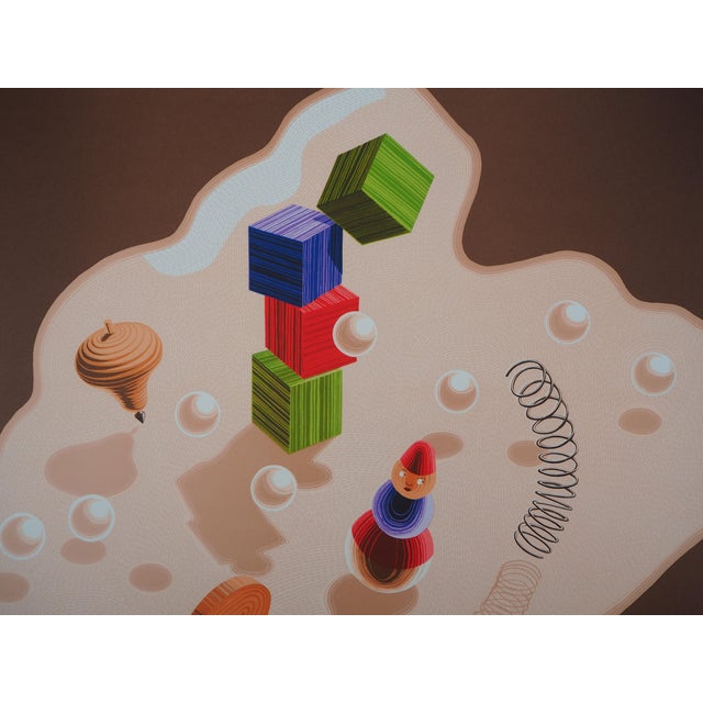 Kinetic Composition of Toys Lithograph by Victor Vasarely For Sale - Image 6 of 8
