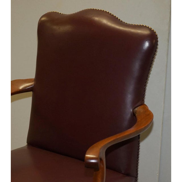 Leather Spencer House Desk Chair For Sale - Image 5 of 18