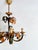 1950s Vintage Italian Florentine Hand-Painted Tole Floral 5-Light Chandelier, 1940s For Sale - Image 5 of 18