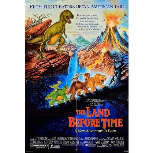 The Land Before Time Vintage Poster, 1980s For Sale - Image 4 of 5