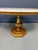 1950s Pair of Neoclassical Style Marble Top Pedestal Side Tables With Giltwood Bases For Sale - Image 11 of 11