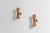Mid-Century Modern Pair of Rattan & Brass Wall Sconce For Sale - Image 3 of 7