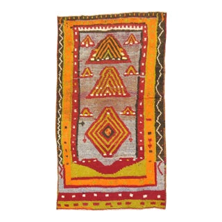 Vintage Turkish Tulu Rug - 3'6" x 5'9" For Sale