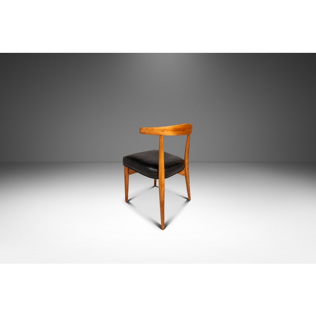Rare Set of Four (4) Mid-Century Modern Dining Chairs in Oak Attributed to Lawrence Peabody for Richardson Nemschoff, Usa, C. 1950s For Sale - Image 9 of 18