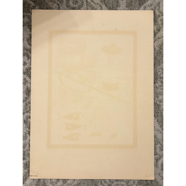 1940s Original Vintage Carlos Merida 1945 Silkscreen Print " Pescadores De Patzcuaro" Plate Signed For Sale - Image 5 of 6