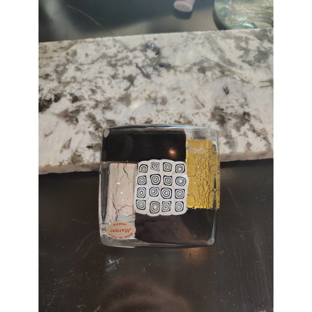 Abstract 1980s Murano Paperweight For Sale - Image 3 of 8