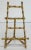 Vintage brass decorative faux bamboo tabletop easel featuring bamboo pattern throughout. Extends to 3.5"L. Natural age...