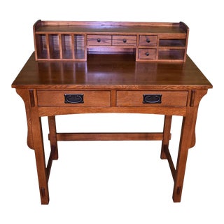 Crafters and Weavers Arts & Crafts Library Table With Removable Organizer For Sale