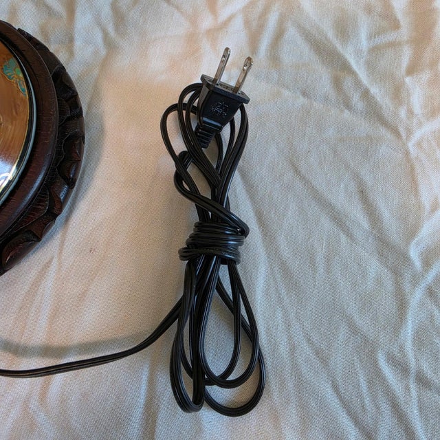 Vintage Famille Rose Porcelain Ginger Jar Table Lamp With Brass Finial For Sale - Image 12 of 17