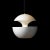 Here comes the sun extra large white pendant lamp by bertrand balas dimensions: d 45 x h 45 cm materials: aluminum...