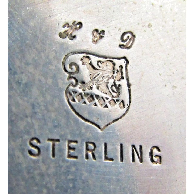 Antique H&d Sterling Silver Mustard Pot For Sale - Image 9 of 9