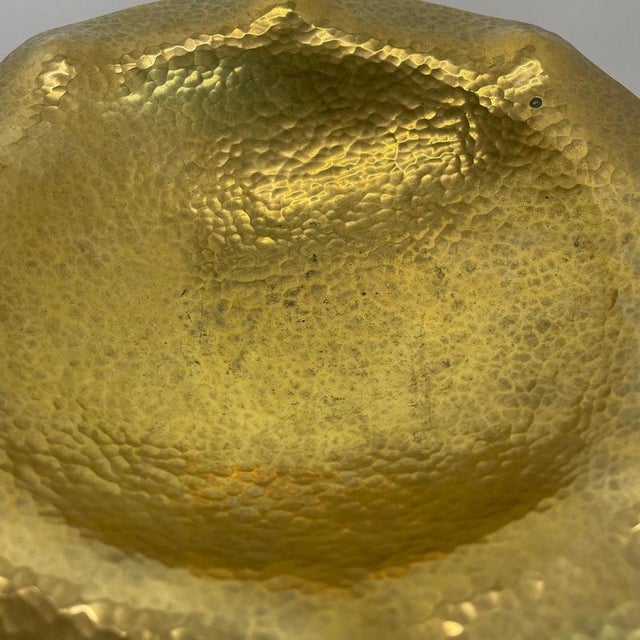 Vintage Brass Handmade Shell Plate, Austria, 1950s For Sale - Image 10 of 18