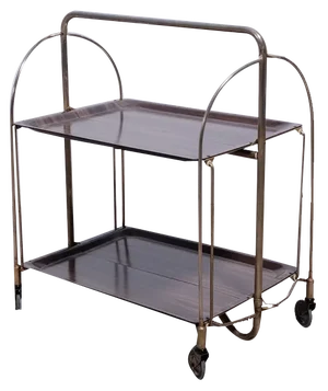 Vintage Dinett Food Trolley on Wheels by Gerlinol, 1970s