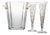 Crystal Glasses and Wine Cooler from Baccarat, France, 1990s, Set of 3 For Sale