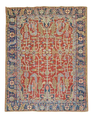 Antique Heriz Rug, 7'5'' X 9'2''