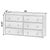 Transitional Lark 60 in. W Rectangular Wood 6 Drawer Dresser, Walnut For Sale - Image 3 of 8