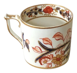 Georgian Derby Porcelain Imari Pattern Coffee Can Espresso Cup, C.1820