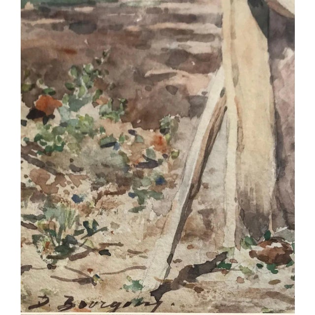Marie Désiré Bourgoin, Blade Sharpening, Watercolor For Sale - Image 3 of 7