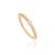 VR Jewels Bezel Set Center Diamond Anniversary Band in 14k Yellow Gold Size 5.5 For Sale - Image 4 of 17