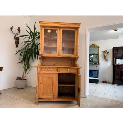 Antique Gründerzeit Kitchen Cupboard in Softwood, 1890s For Sale - Image 5 of 17