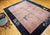 Vintage Hand-Knotted Chinese Art Deco Rug, Wool Pagoda Floral Motif, 9' x 12' For Sale In Chicago - Image 6 of 17