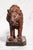 Wood Wonderful Hand Carved Wood Antique Victorian Male Lion Statue Sculpture Home Decor Black Forest Style For Sale - Image 7 of 16