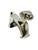 Late 20th Century Pair of Art Deco Style Chrome Finish Dog Sculptures in the Manner of E. Nokolsky For Sale - Image 11 of 14