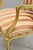 Antique French Louis XV Style Gold Giltwood Pink Stripe Fauteuil Arm Chair, Pair For Sale - Image 14 of 18