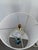 Mid Century Style White & Blue Drip Lamps - Pair. For Sale - Image 9 of 11
