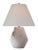 Modern Thomas O'Brien by Visual Comfort Signature Anthenee 25" Table Lamp in Alabaster with Linen Shade For Sale - Image 3 of 3