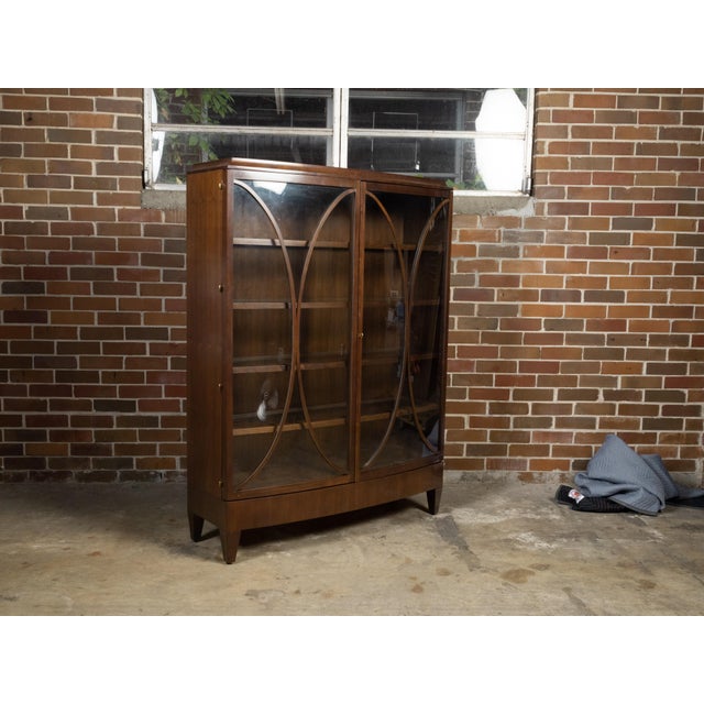 Late 20th Century Vitrine Cabinet With Glass Doors and Shelves, Attributed to Barbara Barry for Henredon For Sale - Image 9 of 12