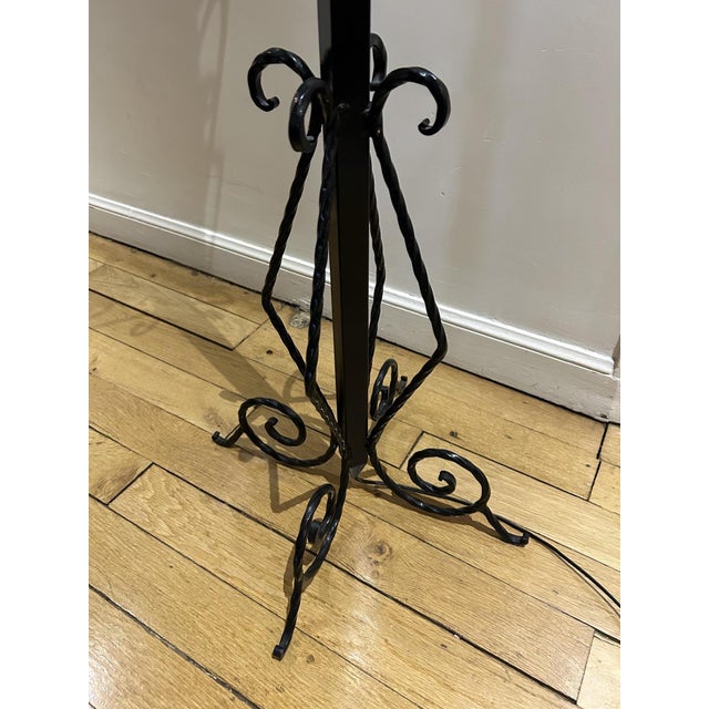 Wrought Iron Reverberal Floor Lamp, 1950s For Sale - Image 9 of 10