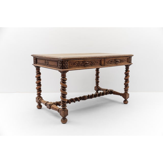 French Barley Twist Writing Desk For Sale - Image 17 of 17