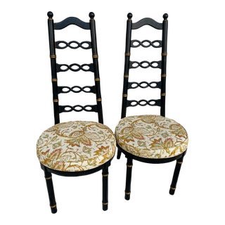 Vintage Drexel Ladder Back Chairs - a Pair For Sale