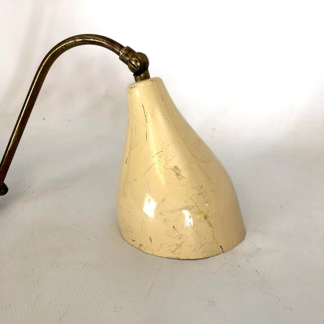 Vintage Italian Brass Wall Light from Stilnovo, 1950s For Sale - Image 13 of 14