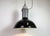 Large Industrial Black Enamel Factory Pendant Lamp from Philips, 1960s For Sale - Image 13 of 18