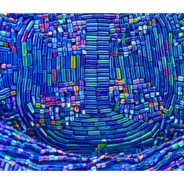 1960s Nelson Chan Hong Kong Vibrant Glass Beaded Purse For Sale - Image 5 of 5