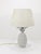 Beige Hollywood Regency White Pineapple Table Lamp from Tommaso Barbi, Italy, 1970s For Sale - Image 8 of 18