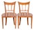Antique Italian Regency Fruitwood Inlaid Marquetry Side Chairs or Dining Chairs, Pair For Sale