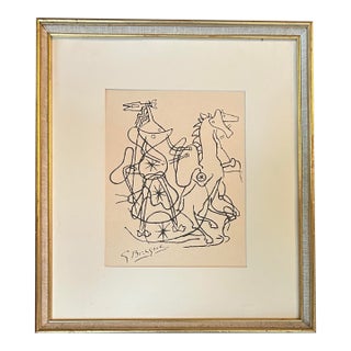 1940’s Original Georges Braque Horse Drawn Chariot “Helios” Lithograph For Sale