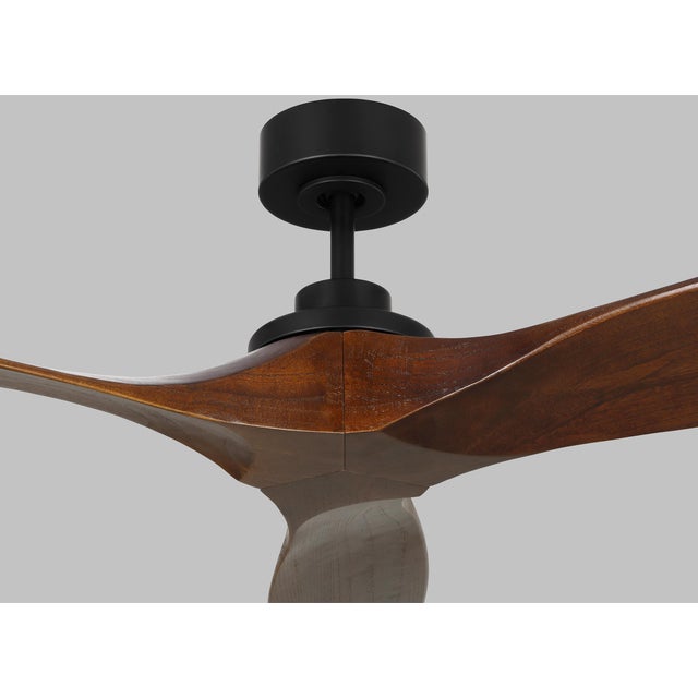 Modern Sean Lavin by Visual Comfort Fan Collins 60" Ceiling Fan in Midnight Black and Dark Walnut For Sale - Image 3 of 4
