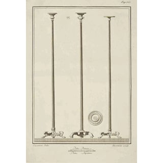 Giacomo Casanova, Ancient Roman Fresco Herculaneum, Original Etching, 18th Century For Sale