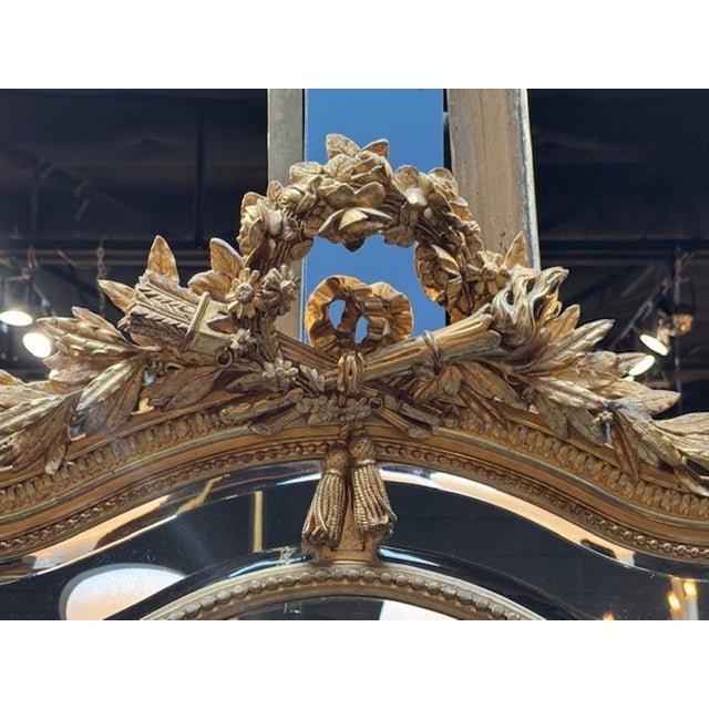 19th Century French Louis XVI Style Mirror For Sale - Image 4 of 5