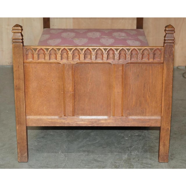 1930s Arts & Crafts Limed Oak Cotswold Single Bed from Tudor Furniture, 1930s For Sale - Image 5 of 15